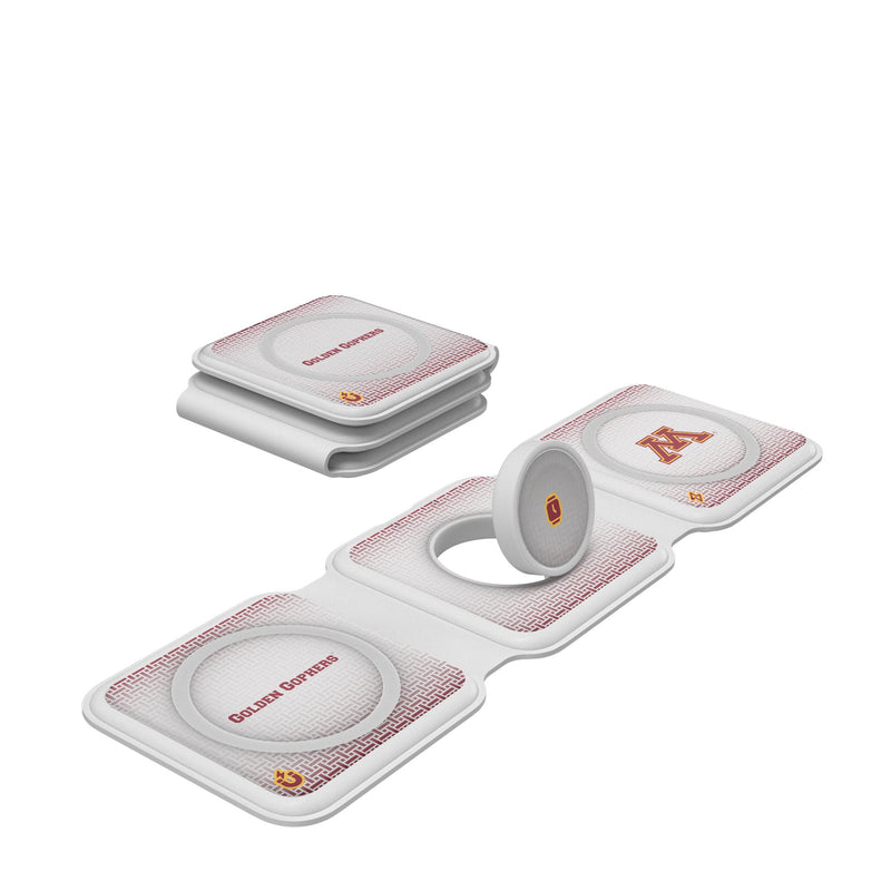 University of Minnesota Golden Gophers Linen Foldable 3 in 1 Charger