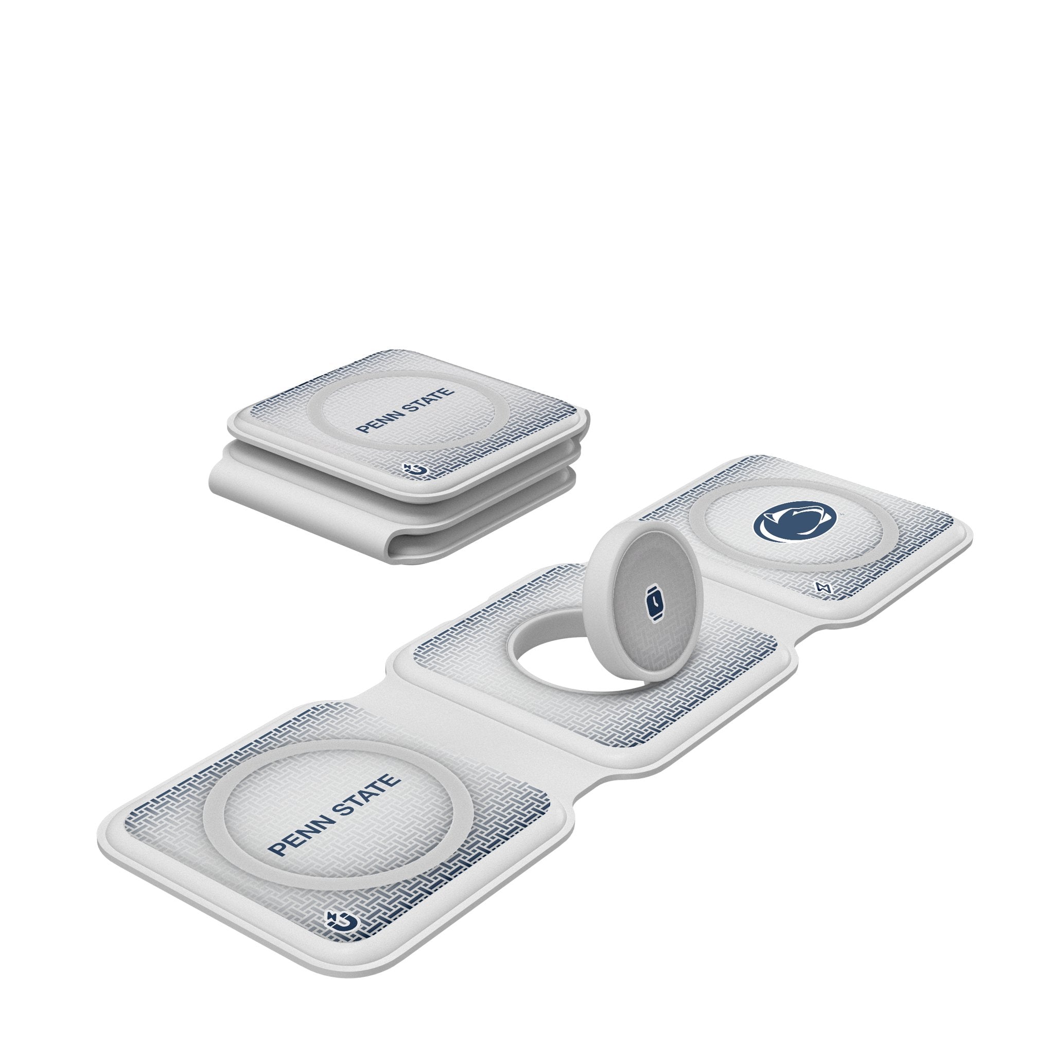 Pennsylvania State University Nittany Lions Linen Foldable 3 in 1 Charger