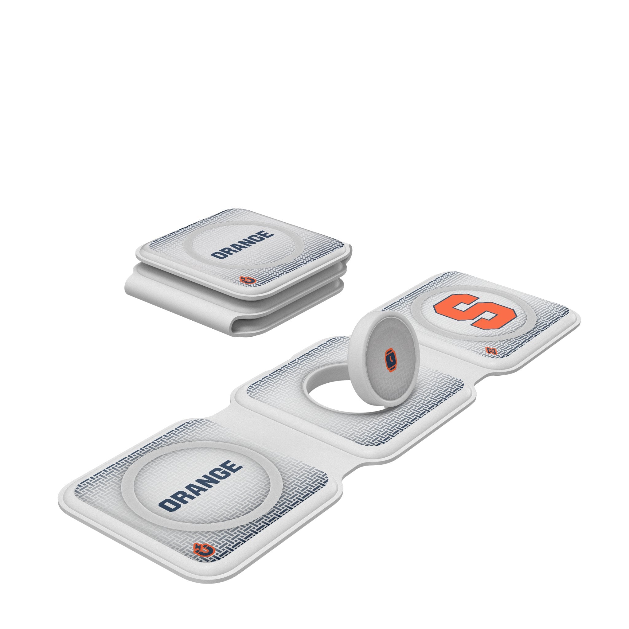 Syracuse University Orange Linen Foldable 3 in 1 Charger