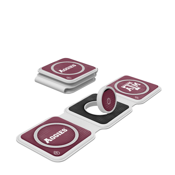 Texas A&M University Aggies Hatch Foldable 3 in 1 Charger