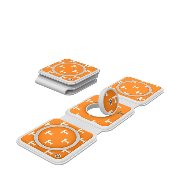 University of Tennessee Volunteers Fashion Pattern Foldable 3 in 1 Charger