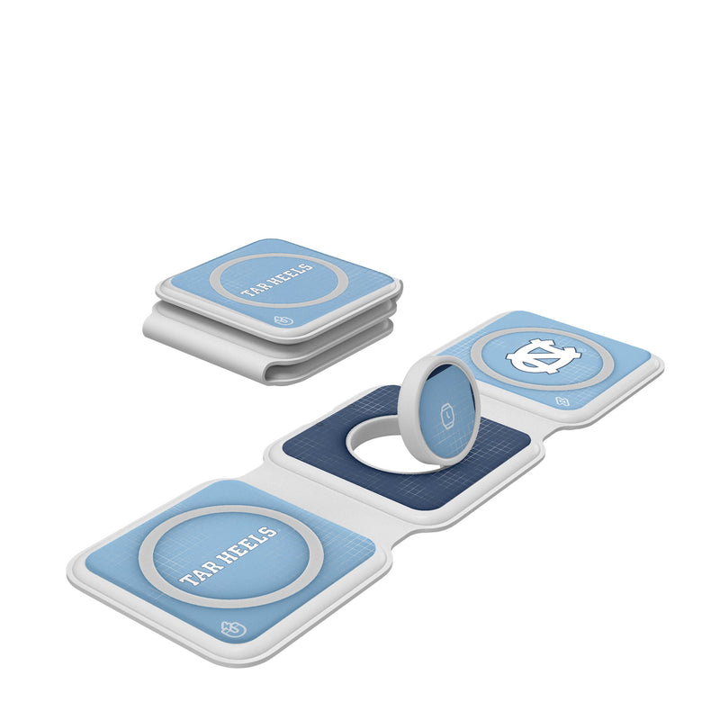 University of North Carolina Tar Heels Hatch Foldable 3 in 1 Charger
