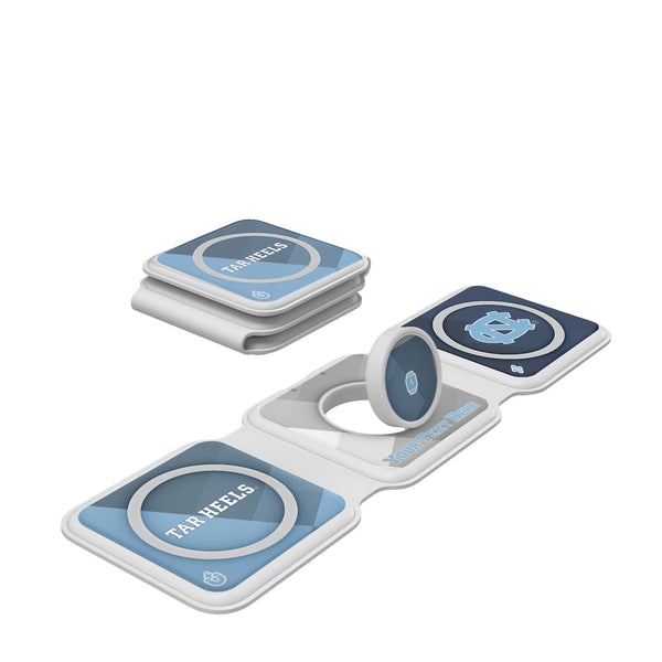 University of North Carolina Tar Heels Personalized Color Block Foldable 3 in 1 Charger