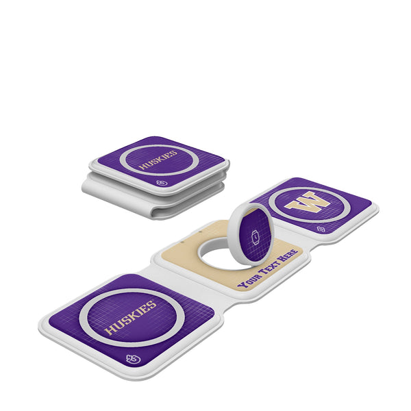 University of Washington Huskies Personalized Hatch Foldable 3 in 1 Charger