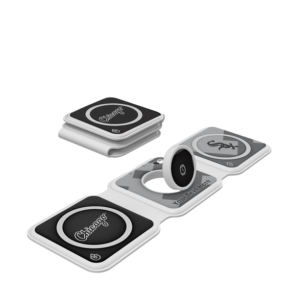 Chicago White Sox Personalized Color Block Foldable 3 in 1 Charger
