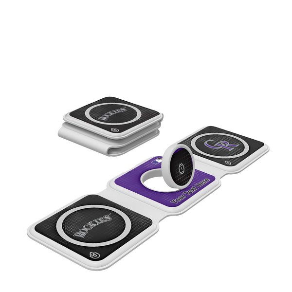 Colorado Rockies Personalized Hatch Foldable 3 in 1 Charger