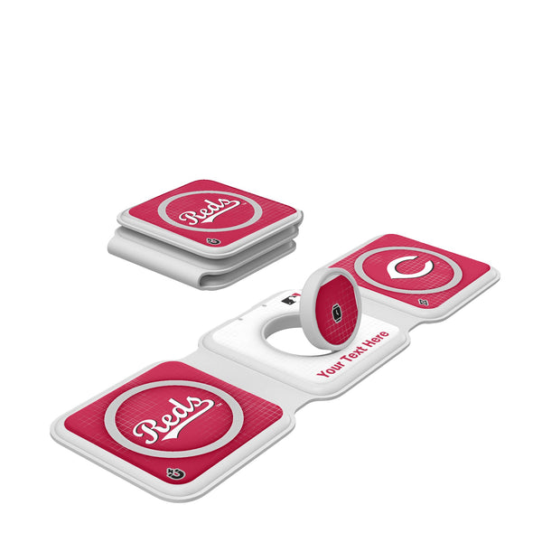 Cincinnati Reds Personalized Hatch Foldable 3 in 1 Charger