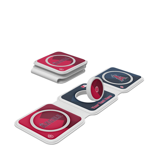 Los Angeles Angels Personalized Color Block Foldable 3 in 1 Charger