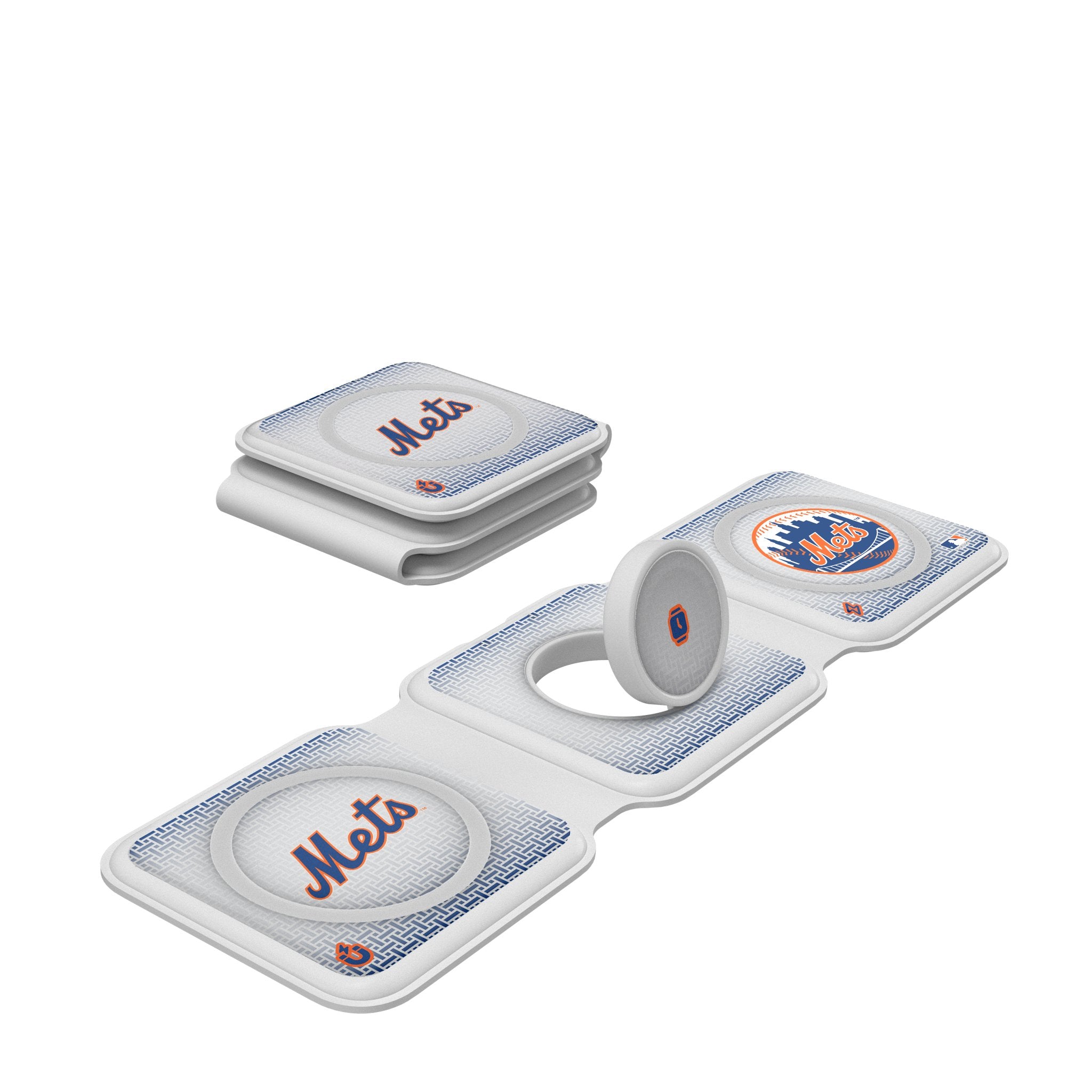 New York Mets Linen Foldable 3 in 1 Charger
