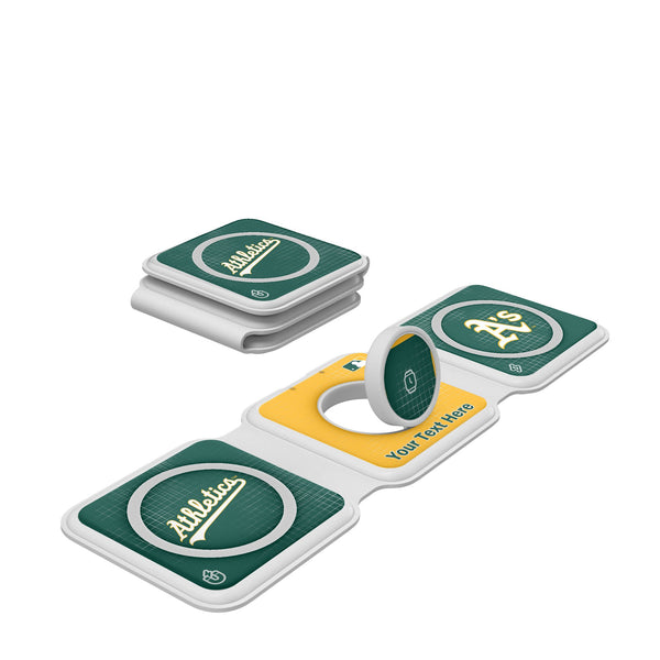 Oakland Athletics Personalized Hatch Foldable 3 in 1 Charger