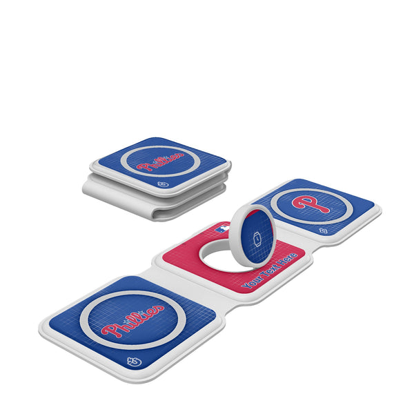 Philadelphia Phillies Personalized Hatch Foldable 3 in 1 Charger