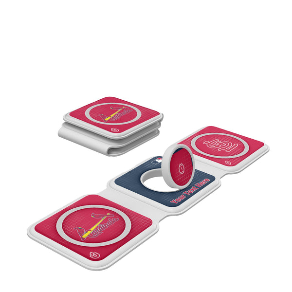 St Louis Cardinals Personalized Hatch Foldable 3 in 1 Charger