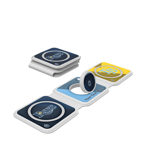 Tampa Bay Rays Personalized Color Block Foldable 3 in 1 Charger