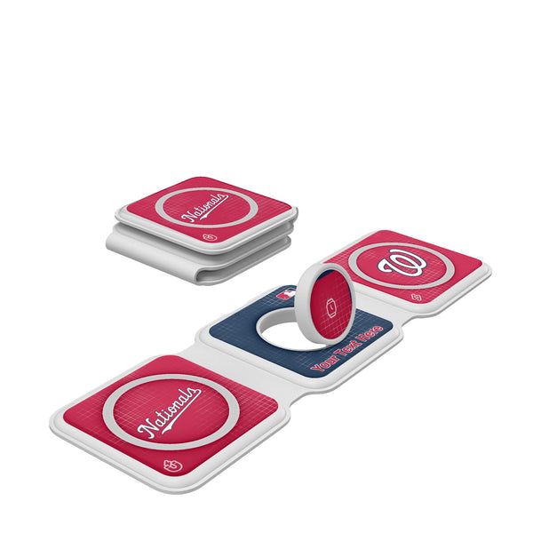 Washington Nationals Personalized Hatch Foldable 3 in 1 Charger