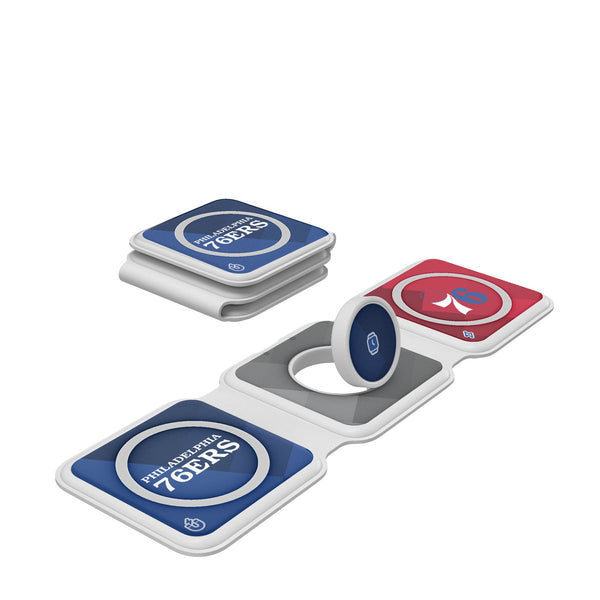 Philadelphia 76ers Color Block Foldable 3 in 1 Charger