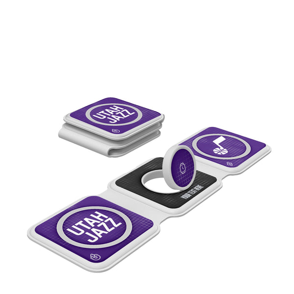 Utah Jazz Personalized Hatch Foldable 3 in 1 Charger