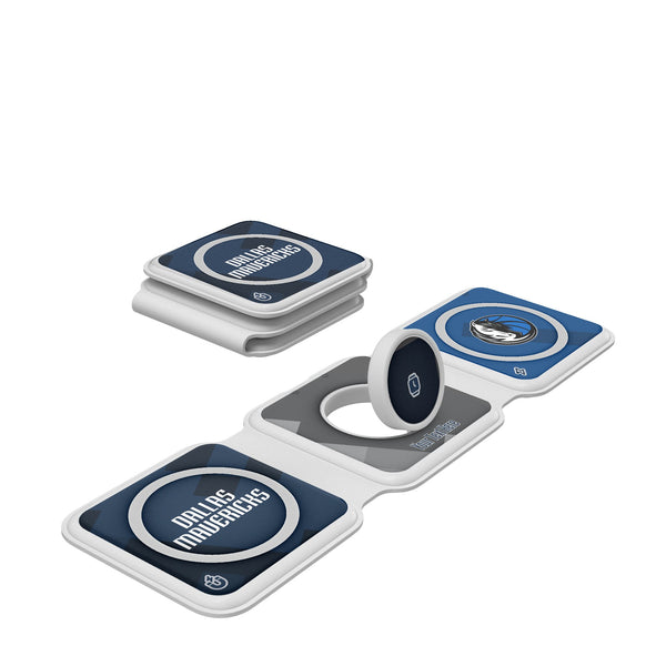 Dallas Mavericks Personalized Color Block Foldable 3 in 1 Charger
