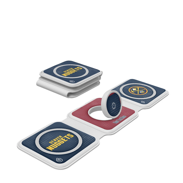 Denver Nuggets Personalized Hatch Foldable 3 in 1 Charger
