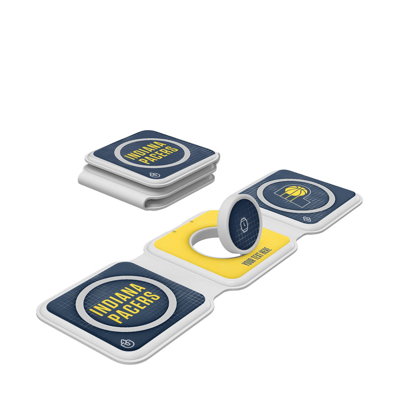 Indiana Pacers Personalized Hatch Foldable 3 in 1 Charger