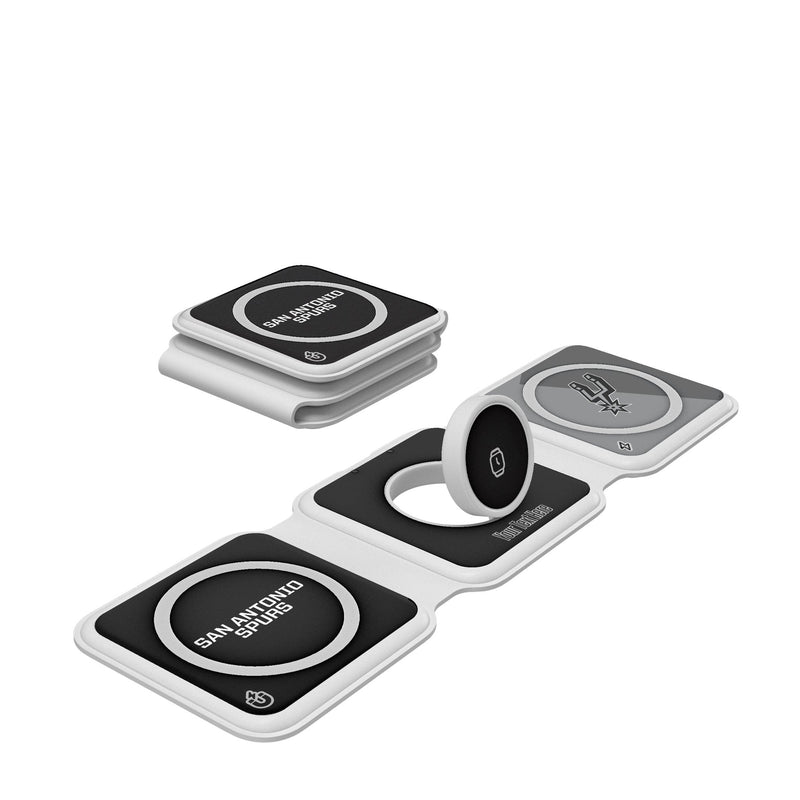 San Antonio Spurs Personalized Color Block Foldable 3 in 1 Charger