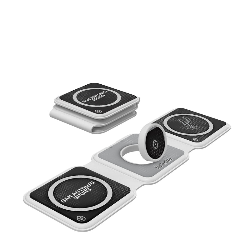 San Antonio Spurs Personalized Hatch Foldable 3 in 1 Charger
