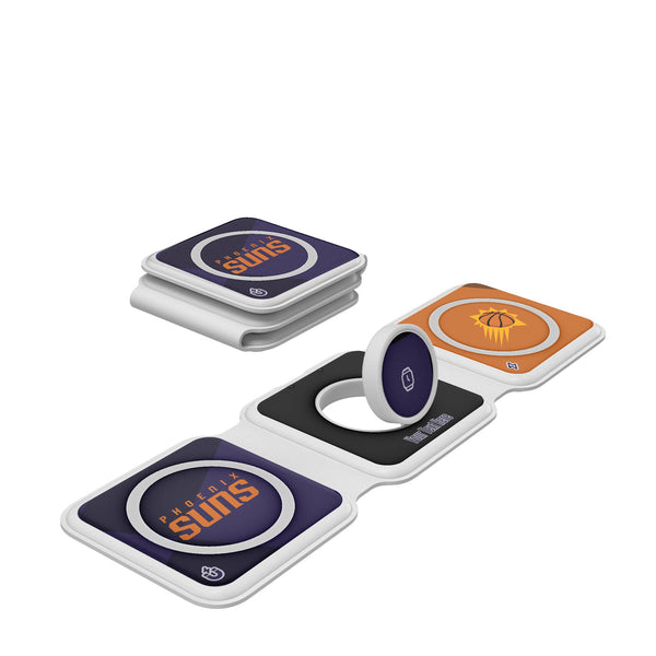 Phoenix Suns Personalized Color Block Foldable 3 in 1 Charger