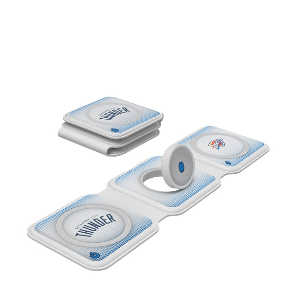 Oklahoma City Thunder Linen Foldable 3 in 1 Charger