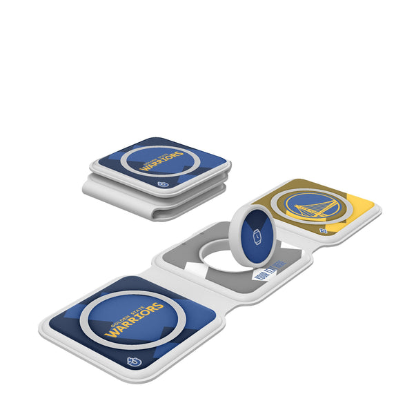 Golden State Warriors Personalized Color Block Foldable 3 in 1 Charger