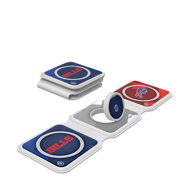 Buffalo Bills Personalized Color Block Foldable 3 in 1 Charger