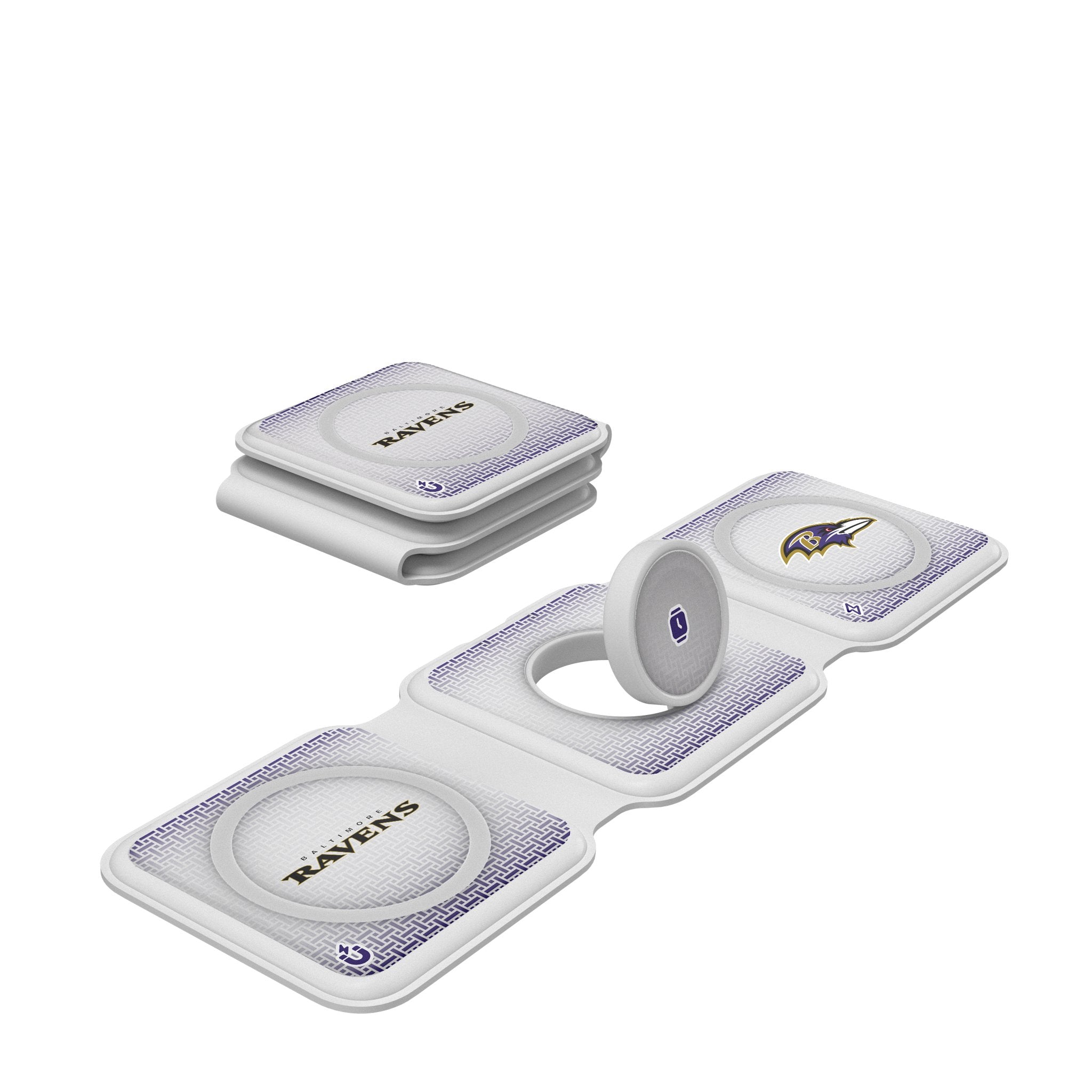 Baltimore Ravens Linen Foldable 3 in 1 Charger
