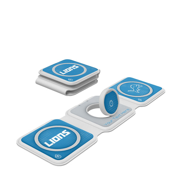 Detroit Lions Personalized Hatch Foldable 3 in 1 Charger
