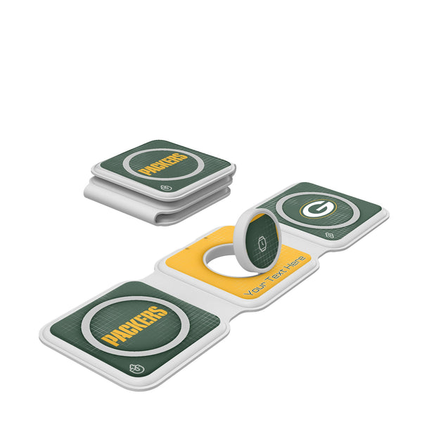 Green Bay Packers Personalized Hatch Foldable 3 in 1 Charger
