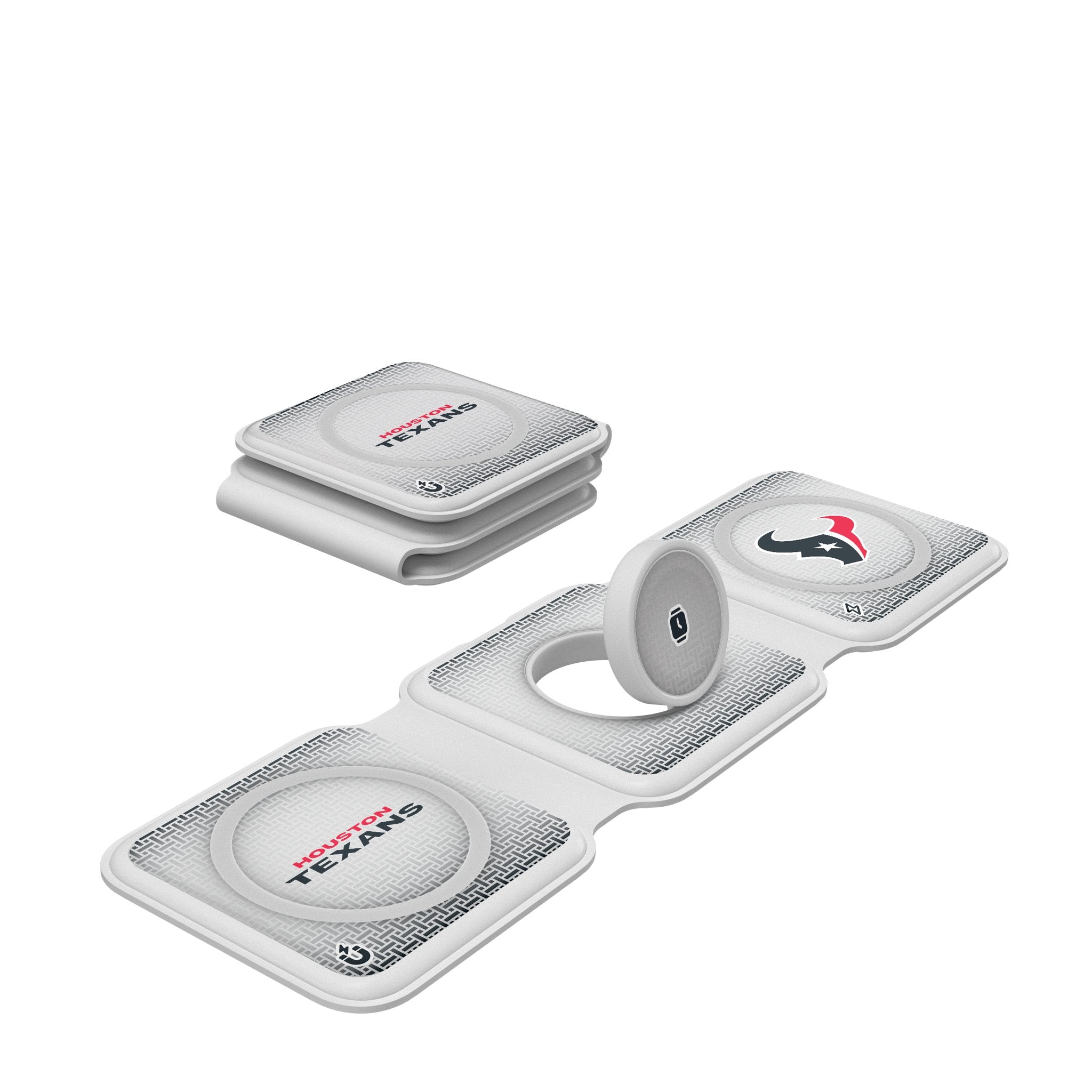 Houston Texans Linen Foldable 3 in 1 Charger