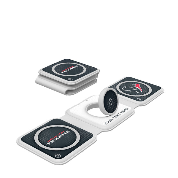 Houston Texans Personalized Hatch Foldable 3 in 1 Charger