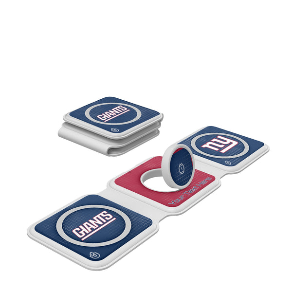 New York Giants Personalized Hatch Foldable 3 in 1 Charger