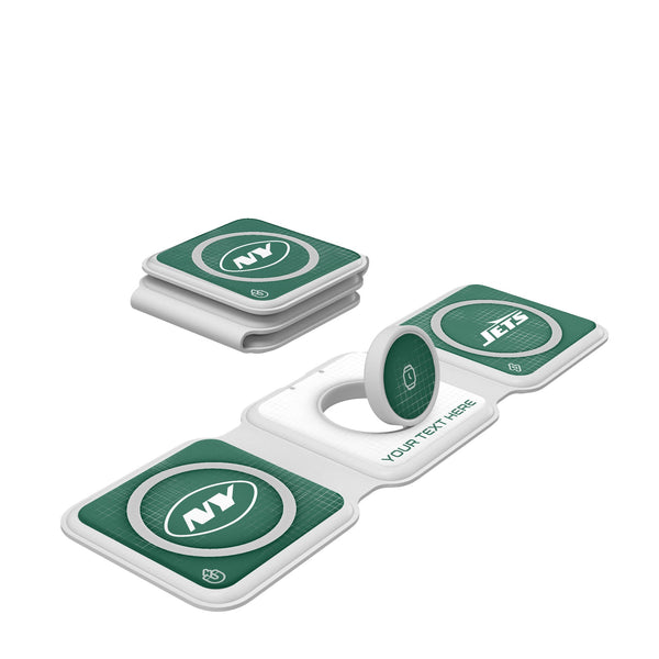 New York Jets Personalized Hatch Foldable 3 in 1 Charger