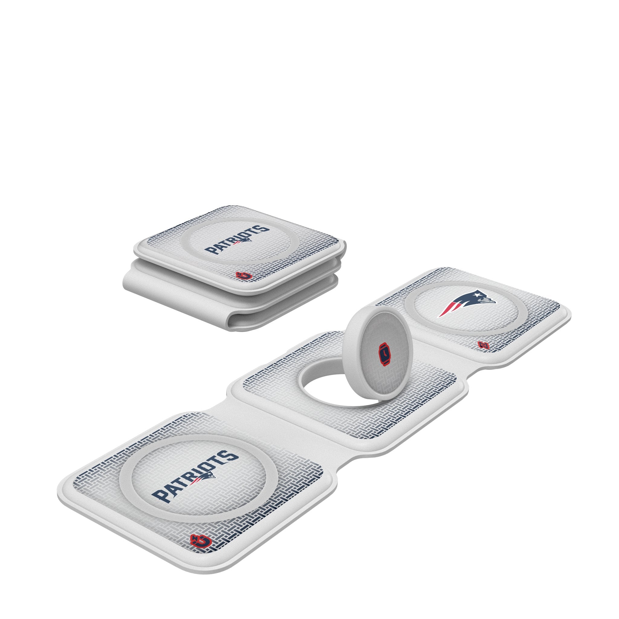 New England Patriots Linen Foldable 3 in 1 Charger