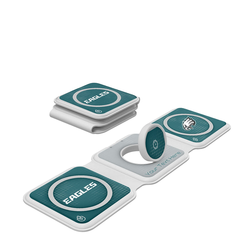 Philadelphia Eagles Personalized Hatch Foldable 3 in 1 Charger