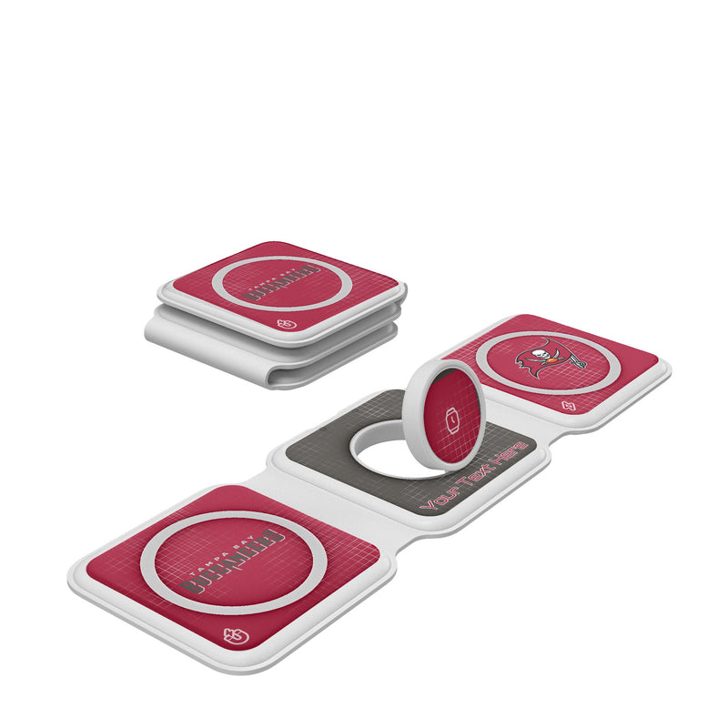 Tampa Bay Buccaneers Personalized Hatch Foldable 3 in 1 Charger