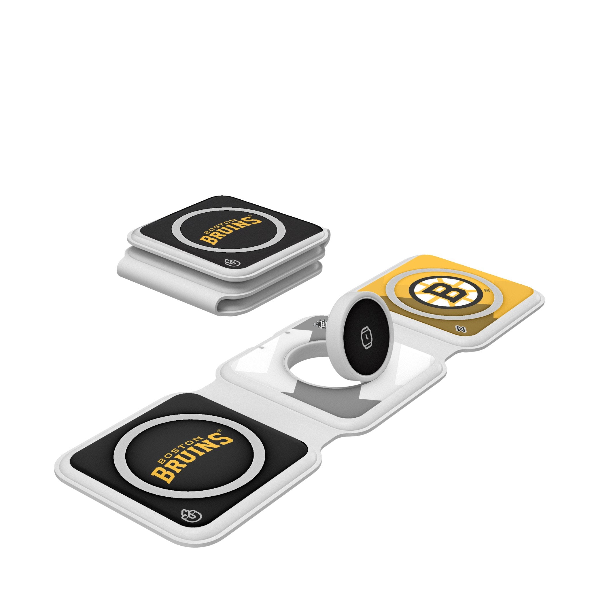 Boston Bruins Color Block Foldable 3 in 1 Charger