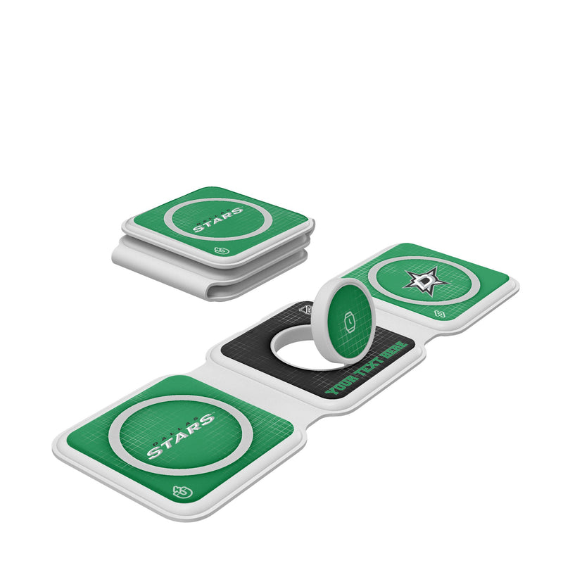 Dallas Stars Personalized Hatch Foldable 3 in 1 Charger