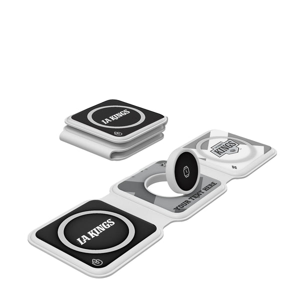 LA Kings Personalized Color Block Foldable 3 in 1 Charger