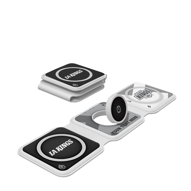 LA Kings Personalized Color Block Foldable 3 in 1 Charger