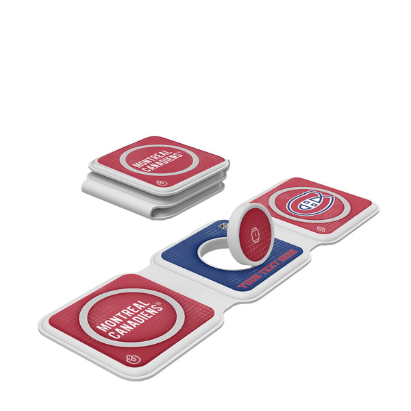 Montreal Canadiens Personalized Hatch Foldable 3 in 1 Charger