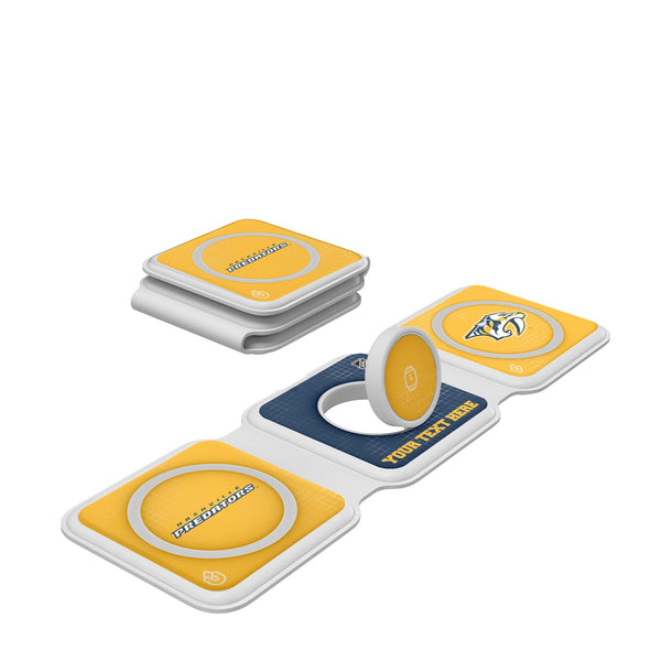 Nashville Predators Personalized Hatch Foldable 3 in 1 Charger