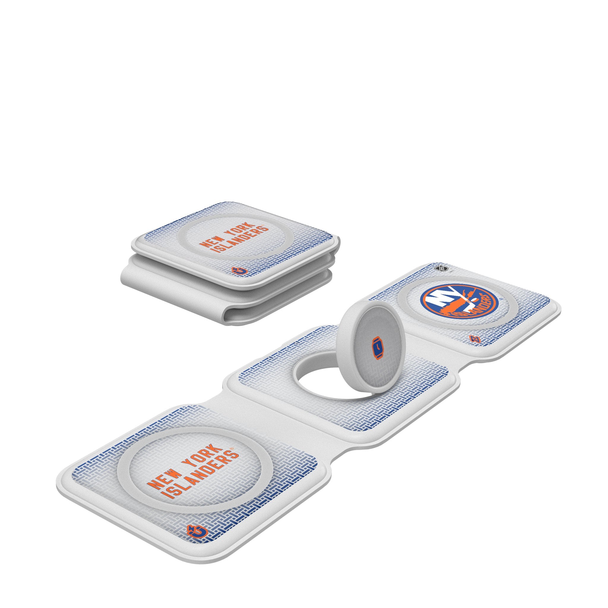 New York Islanders Linen Foldable 3 in 1 Charger
