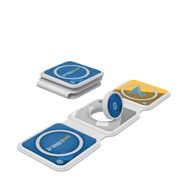 St. Louis Blues Color Block Foldable 3 in 1 Charger