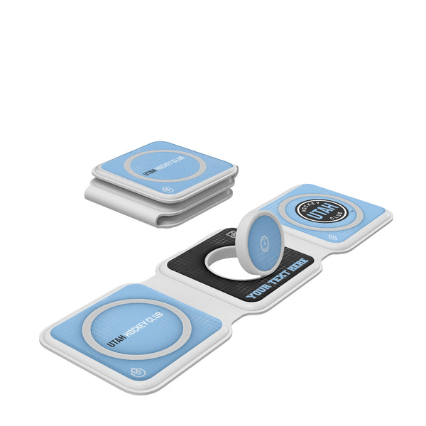 Utah Hockey Club Personalized Hatch Foldable 3 in 1 Charger