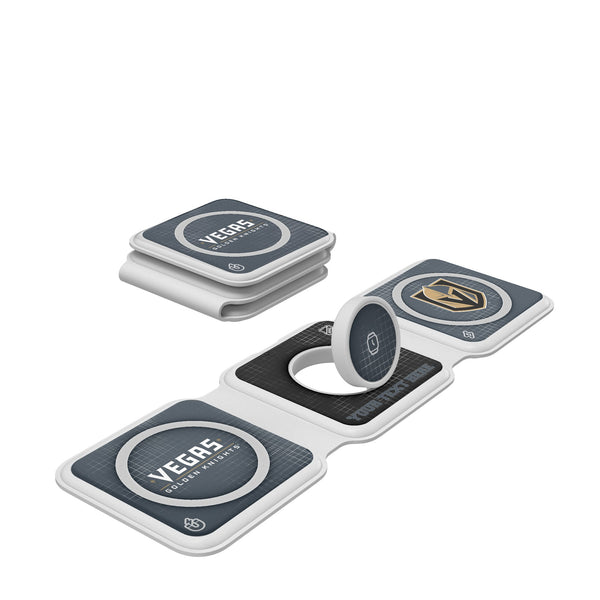 Vegas Golden Knights Personalized Hatch Foldable 3 in 1 Charger