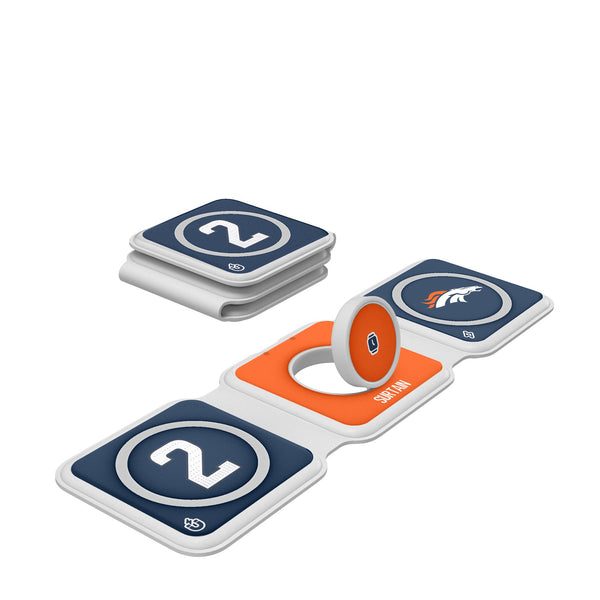 Pat Surtain II Denver Broncos 2 Ready Foldable 3 in 1 Charger